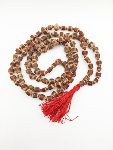 Tulsi Beads Necklace 108 Bead Knotted Mala