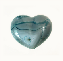Load image into Gallery viewer, Blue Agate Puffy Heart No. 20