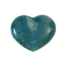 Load image into Gallery viewer, Blue Agate Puffy Heart No. 28