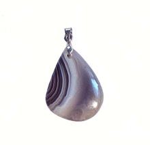 Load image into Gallery viewer, Botswana Agate Pendant in Pear Shape