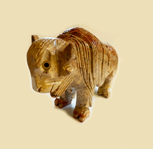 Buffalo Figurine Soapstone Carving