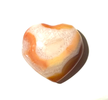 Load image into Gallery viewer, Carnelian Puffy Heart for happiness.  30mm Wide.