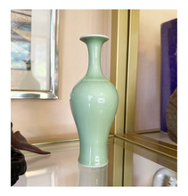 Load image into Gallery viewer, Celadon Glazed Porcelain Vase