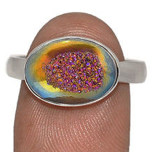 Load image into Gallery viewer, Royal Quartz with Druzy Ring Size 10