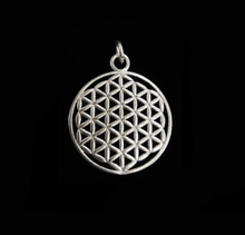 Load image into Gallery viewer, Flower of Life Silver Pendant