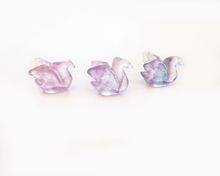 Load image into Gallery viewer, Fluorite Swan Miniature Swan Figurine
