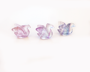 Fluorite Swan Miniature Swan Figurine
