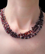 Load image into Gallery viewer, Vintage Tibetan Natural Garnet Necklace Choker