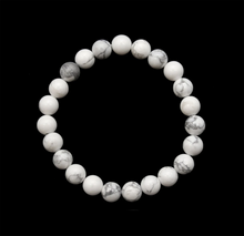 Load image into Gallery viewer, Howlite Stretch Bracelet 8.5mm Round Beads