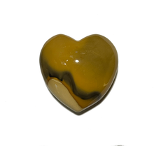Load image into Gallery viewer, Mookaite Jasper Puffy Heart 45mm in Yellow Ochre Hues