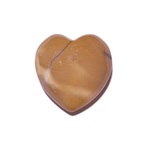 Load image into Gallery viewer, Mookaite Jasper Puffy Heart 45mm in Yellow Ochre Hues