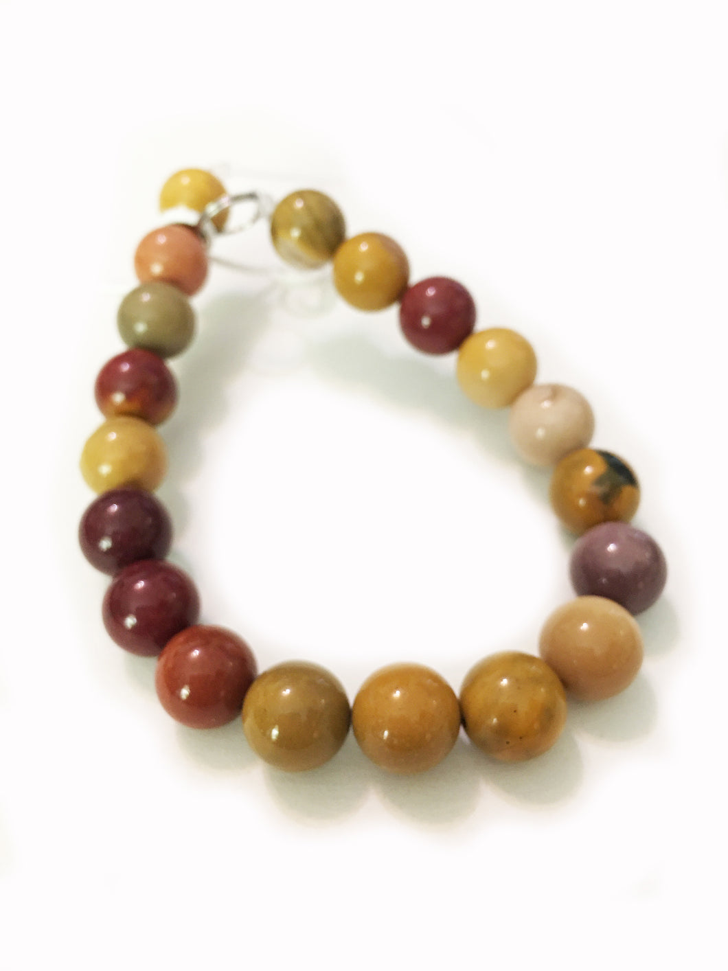 Mookaite Beads 10.5mm round beads - 8 inch strand