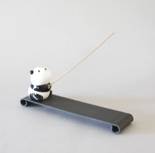 Load image into Gallery viewer, Baby Panda Incense Stand Hand Cast and Glazed Ceramic