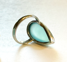 Load image into Gallery viewer, Paraiba Chalcedony Ring size 8.25 for spiritual vision, romance and dream messages