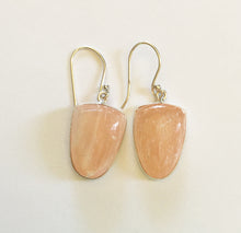 Load image into Gallery viewer, Selenite Earrings in Pale Peach Hue