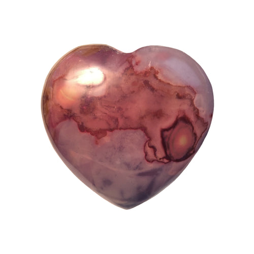 Polychrome Jasper Heart 79mm Puffy Crystal Heart