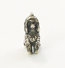 Load image into Gallery viewer, Poodle Dog Charm of Solid Sterling Silver