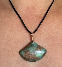 Load image into Gallery viewer, Sea Sediment Jasper Bead Fan Focal Bead