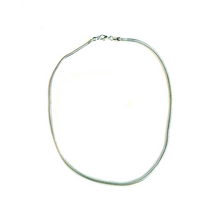 Load image into Gallery viewer, Silver Plated Brass 18 inch Snake Chain Necklace 3.1mm Thick