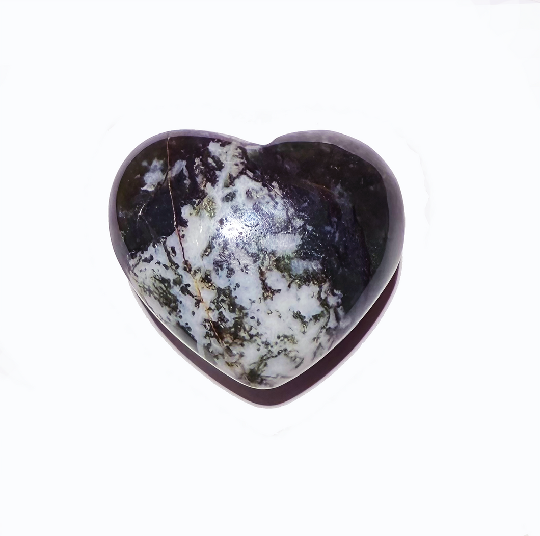 Sodalite Heart 1.2 inches - 30mm - Puffy Heart