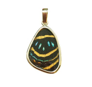Butterfly Wing Pendant Speckled Numberwing in Small Size