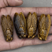 Load image into Gallery viewer, Golden Tigers Eye Cicada Talisman