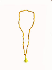 Turmeric Haldi Mala 108 Prayer Beads Necklace