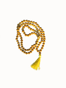 Turmeric Haldi Mala 108 Prayer Beads Necklace