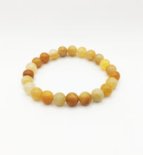 Load image into Gallery viewer, Yellow Jade 8.5mm Bead Bracelet