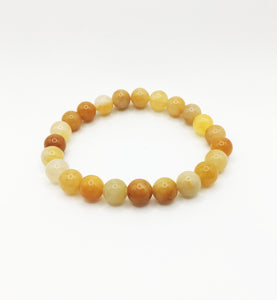 Yellow Jade 8.5mm Bead Bracelet