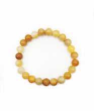 Load image into Gallery viewer, Yellow Jade 8.5mm Bead Bracelet