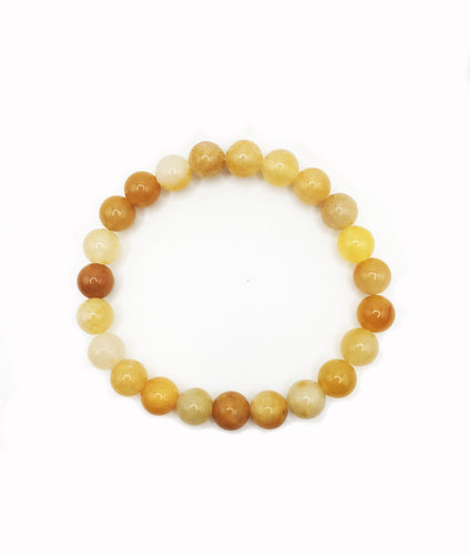 Yellow Jade 8.5mm Bead Bracelet