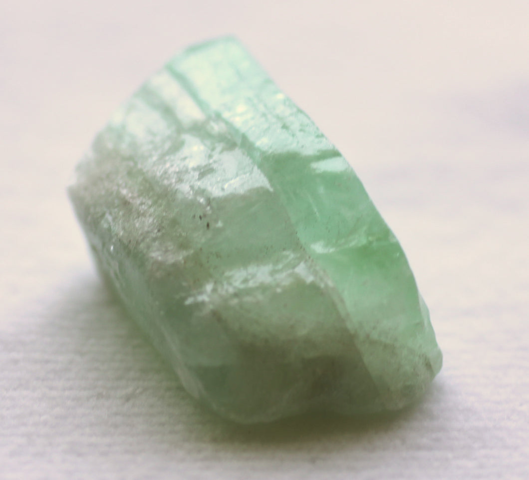 Green Rough Calcite Stone in 1/5 ounce size