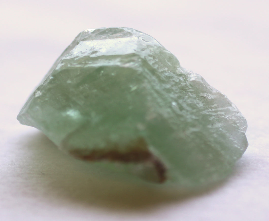 Green Rough Calcite Stone in 3/10 ounce size