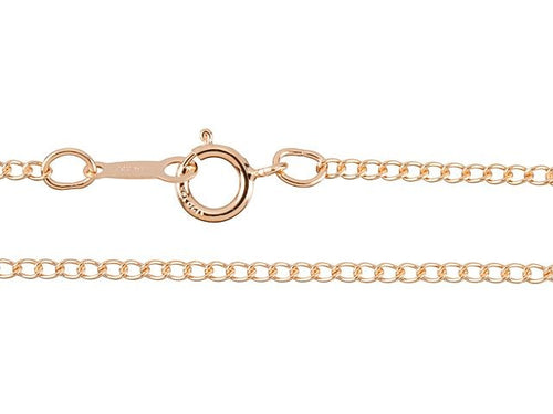 Cable Chain Necklace 14K Rose Gold-filled 16 Inch length