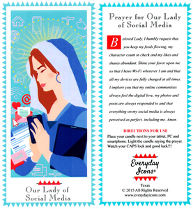 Our Lady of Social Media Prayer Candle