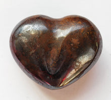 Load image into Gallery viewer, Hematite Small Puffy Heart for strengthening your blood and kidneys.