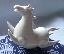 Load image into Gallery viewer, Rocking Tibetan Wind Flying Horse Blanc-de-Chine Porcelain Figurine
