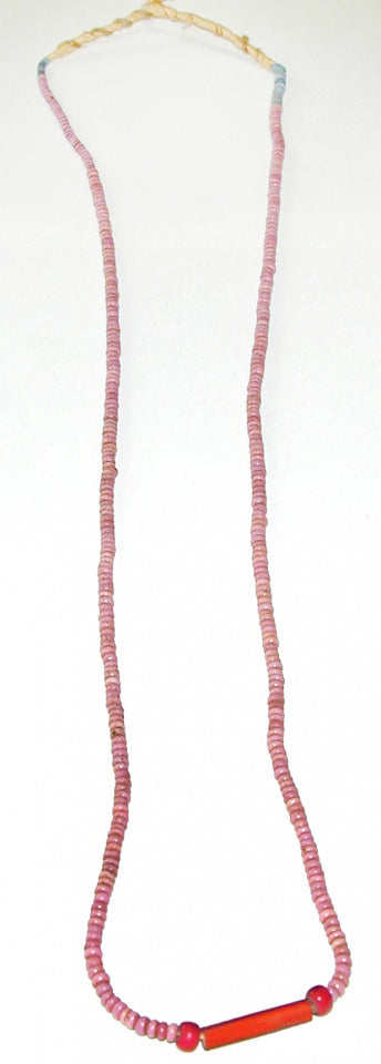 Cheyenne Pink 2mm Venetian Glass Bead Necklace