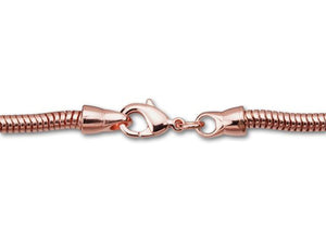 Copper Plated Brass Snake Chain Necklace in 16 inch length