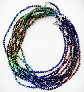 Mirage 5mm Strand of Bicone Beads 18 Inch Necklace