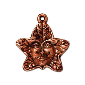 Tree Spirit Pendant or Charm in Antique Copper Plated Pewter from TierraCast