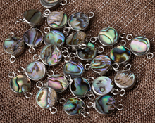 Load image into Gallery viewer, Abalone Bead double-sided