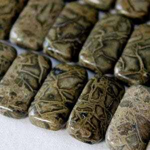 Wealth Stone: African Green Brecciated Jasper Beads