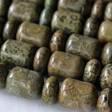 Load image into Gallery viewer, Wealth Stone: African Green Brecciated Jasper Beads