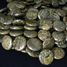 Load image into Gallery viewer, Wealth Stone: African Green Brecciated Jasper Beads