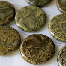 Load image into Gallery viewer, Wealth Stone: African Green Brecciated Jasper Beads