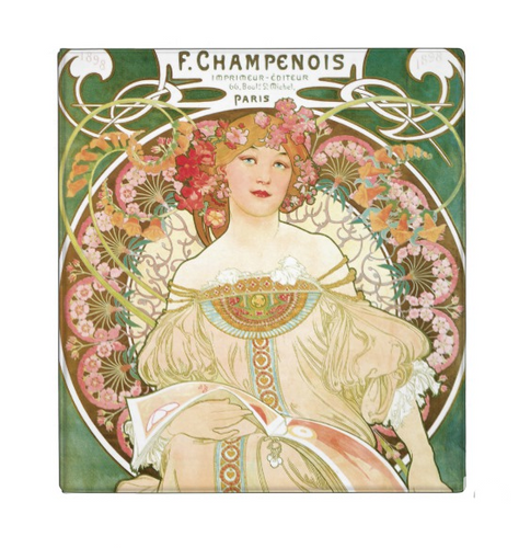 Alphonse Mucha Champenois 1.4 inch Avery 3-Ring Binder