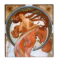 Load image into Gallery viewer, Alphonse Mucha Dance on white 1.4 inch Avery 3-Ring Binder