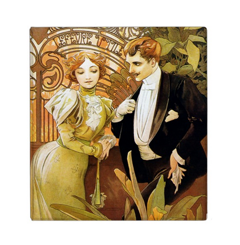 Alphonse Mucha Flirt 1.4 inch Avery 3-Ring Binder